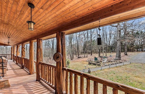 Oakpark Cabin | Breathe deep, stay cozy — spacious log cabin living on 30 acres in Aroda, VA