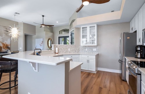 Marco Island House | Gorgeous three-bedroom + Den 2 bathroom home on the water.