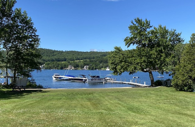 Lake Winnipesaukee Home steps away from the Lake on a private beach!