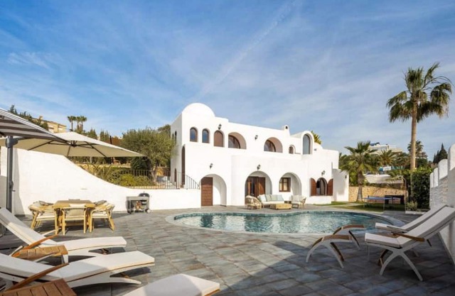 Incredible Costa Blanca Villa | Villa Lilith | 3 Bedrooms | Viewpoint Overlooking the Sea | Outdoor Spaces Surrounded by Sun Loungers, Umbrellas, Outdoor Tables, Ping Pong, Foosball and Barbecue | Private Outdoor Pool | Villajoyosa