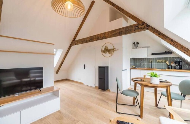 Grand Studio Lumineux,proche Gare Lannion et Plage