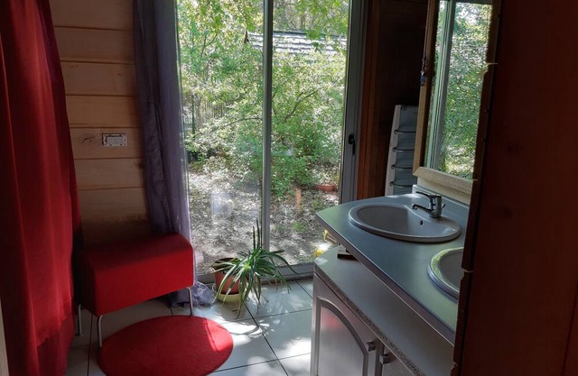 Maison Bois Sous les Arbres Bassin D'arcachon à 500 de la Plage de Taussat