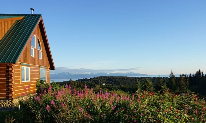 Homer Cabin | Diamond Ridge Cabin Custom log home, amazing view
