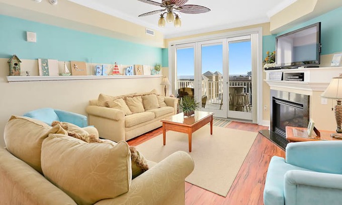 Ocean City Apartment | South Beach 605 (Side)