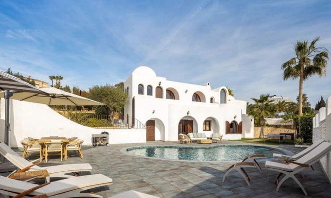 Villajoyosa Villa | Incredible Costa Blanca Villa | Villa Lilith | 3 Bedrooms | Viewpoint Overlooking the Sea | Outdoor Spaces Surrounded by Sun Loungers, Umbrellas, Outdoor Tables, Ping Pong, Foosball and Barbecue | Private Outdoor Pool | Villajoyosa