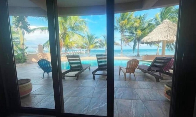 Hopkins House | Hopkins Beach Retreat -Pool House, Pool & Beach are both right outside your door