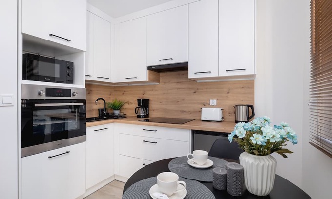Katowice Apartment | Ordona 20A | Katowice | 2 People | Studio | Remote Work | Furnished Balcony
