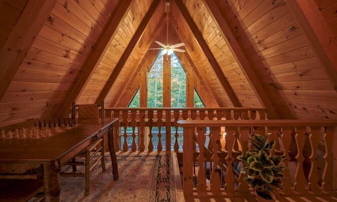 Jay Ski Chalet | Cozy 2 BDRM A-Frame Nestled in Ausable Acres