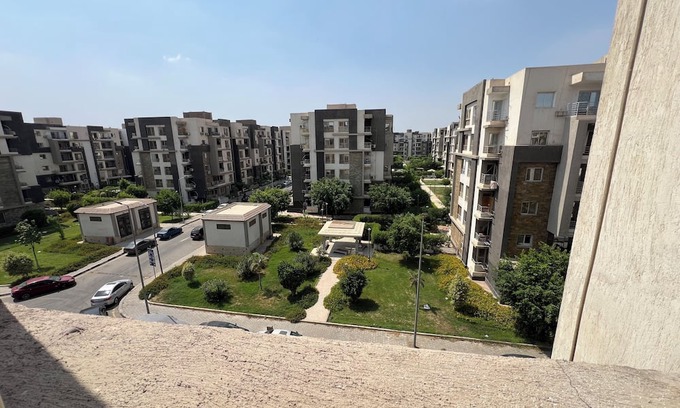Ash-Shruq Apartment | An Energetic green garden view3-BR apartment in enjoyable Cairo with full AC