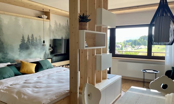 Saig Apartment | Vacation apartment "Das Waldo" with a view of the Black Forest