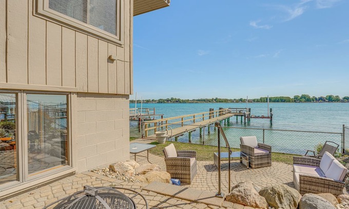 St. Clair House | Spacious Riverfront Home w/Dock in St Clair!