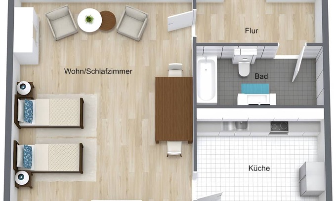 Mitte Apartment | Apartment 'Holiday Apartment for up to 2 People' with Wi-Fi