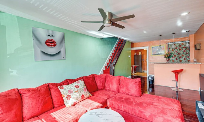Chester House | Walk to Subaru Park: Retro Townhome w/Patio