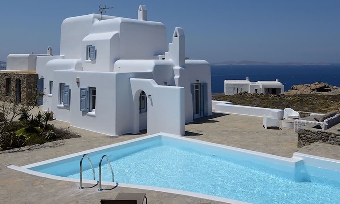Alyki Villa | My Rental Homes - Krystalo, in Choulakia area with swimming pool and sea view