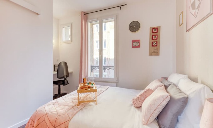 Ivry-port Apartment | T2 little pink nest