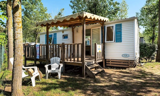 Camiers House | Mobil-home | Classic XL | 3 Ch. | 6 pers. | Raised terrace | A/C