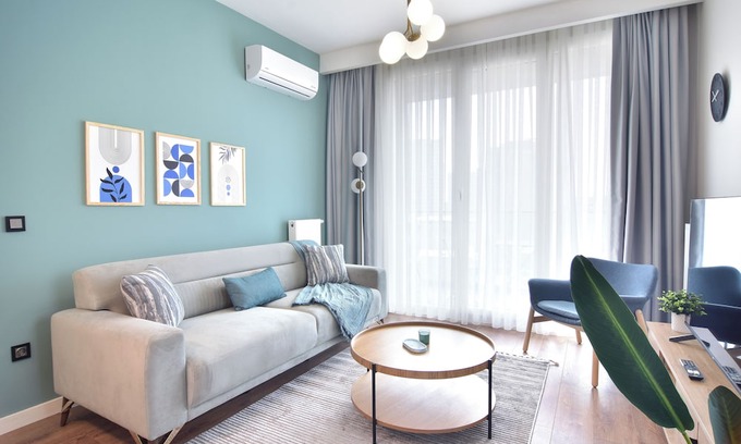 Bagcilar Apartment | 13th floor Brand new cozy 2BR Apt with Balcony